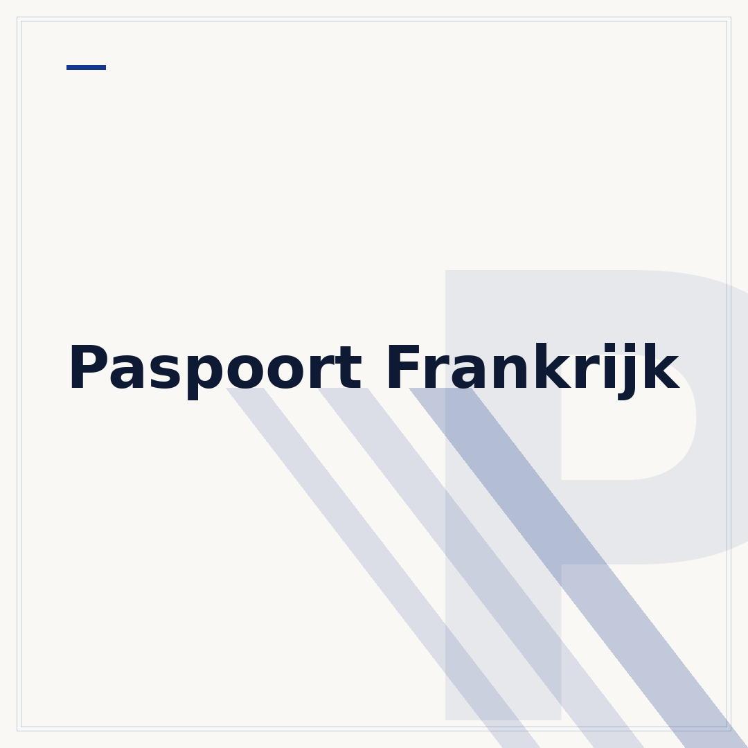 Paspoort Frankrijk