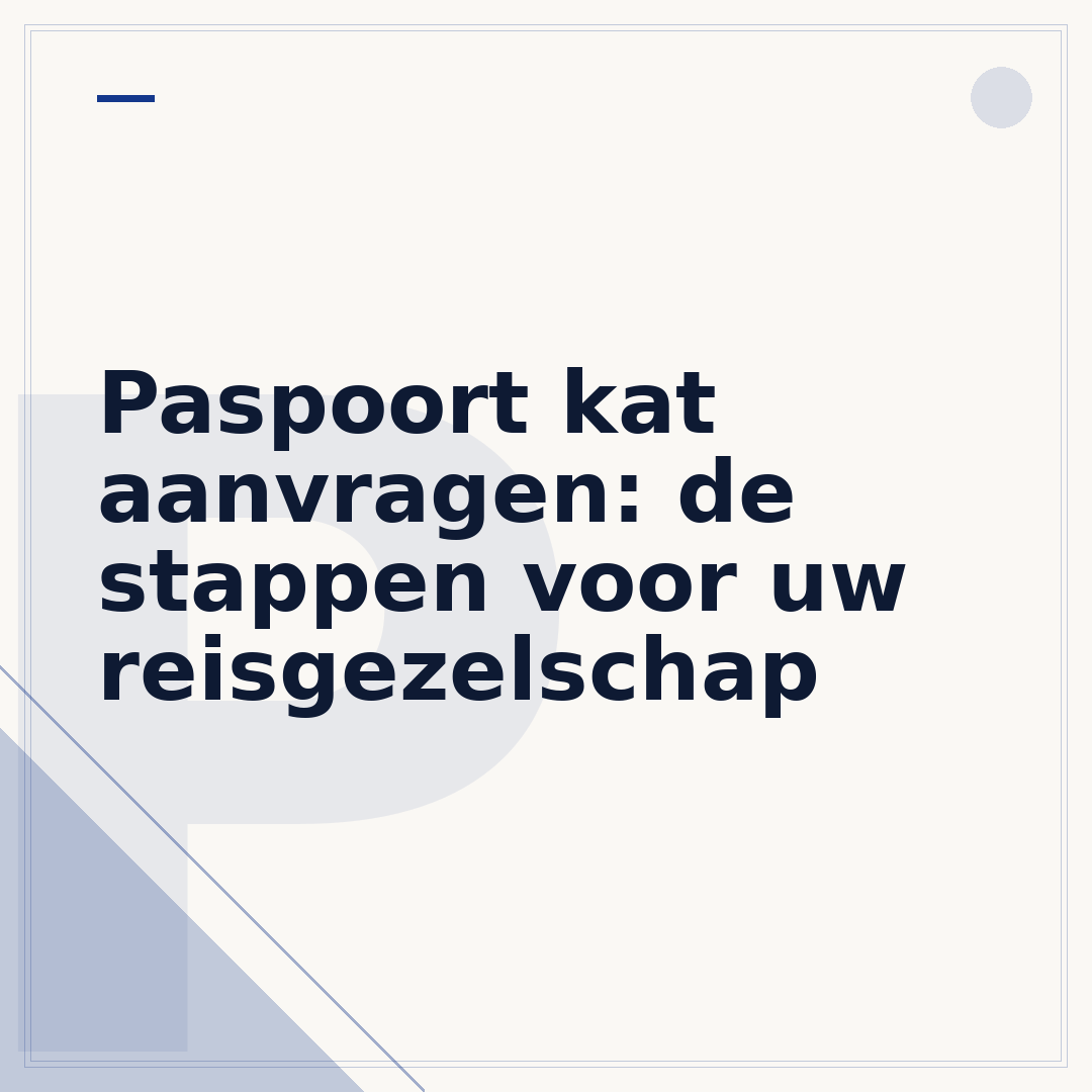 Paspoort kat aanvragen: de stappen voor uw reisgezelschap