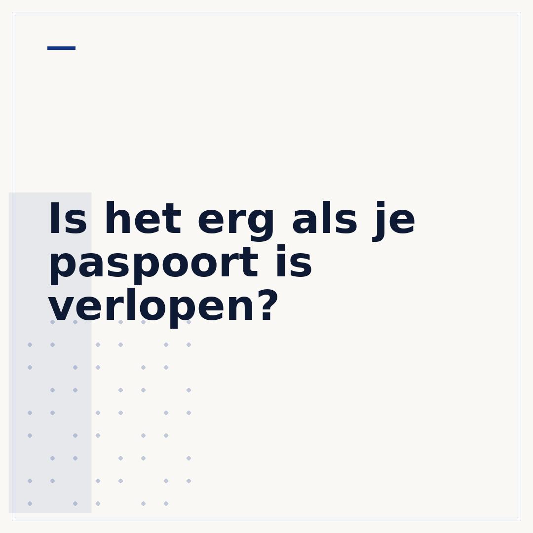 Is het erg als je paspoort is verlopen?