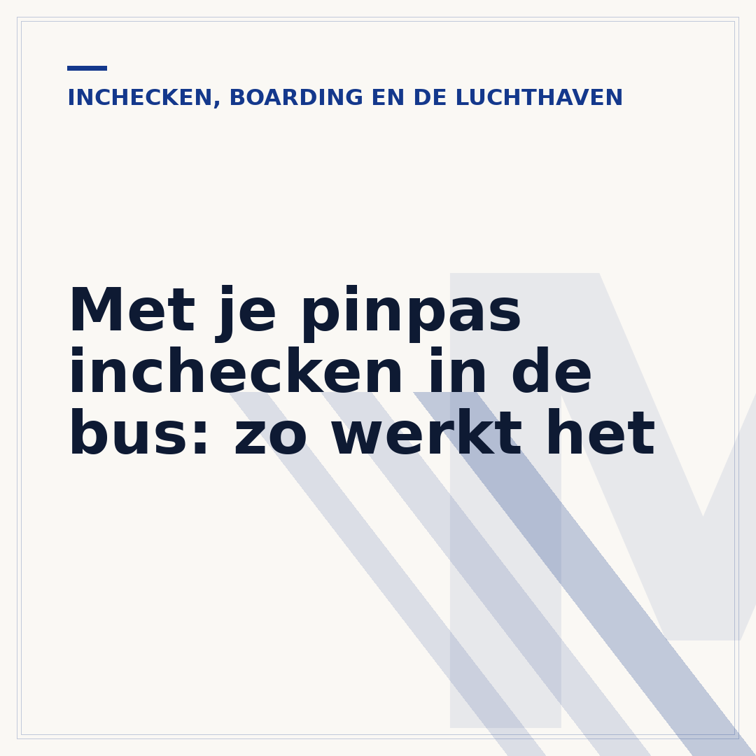 Met je pinpas inchecken in de bus: zo werkt het