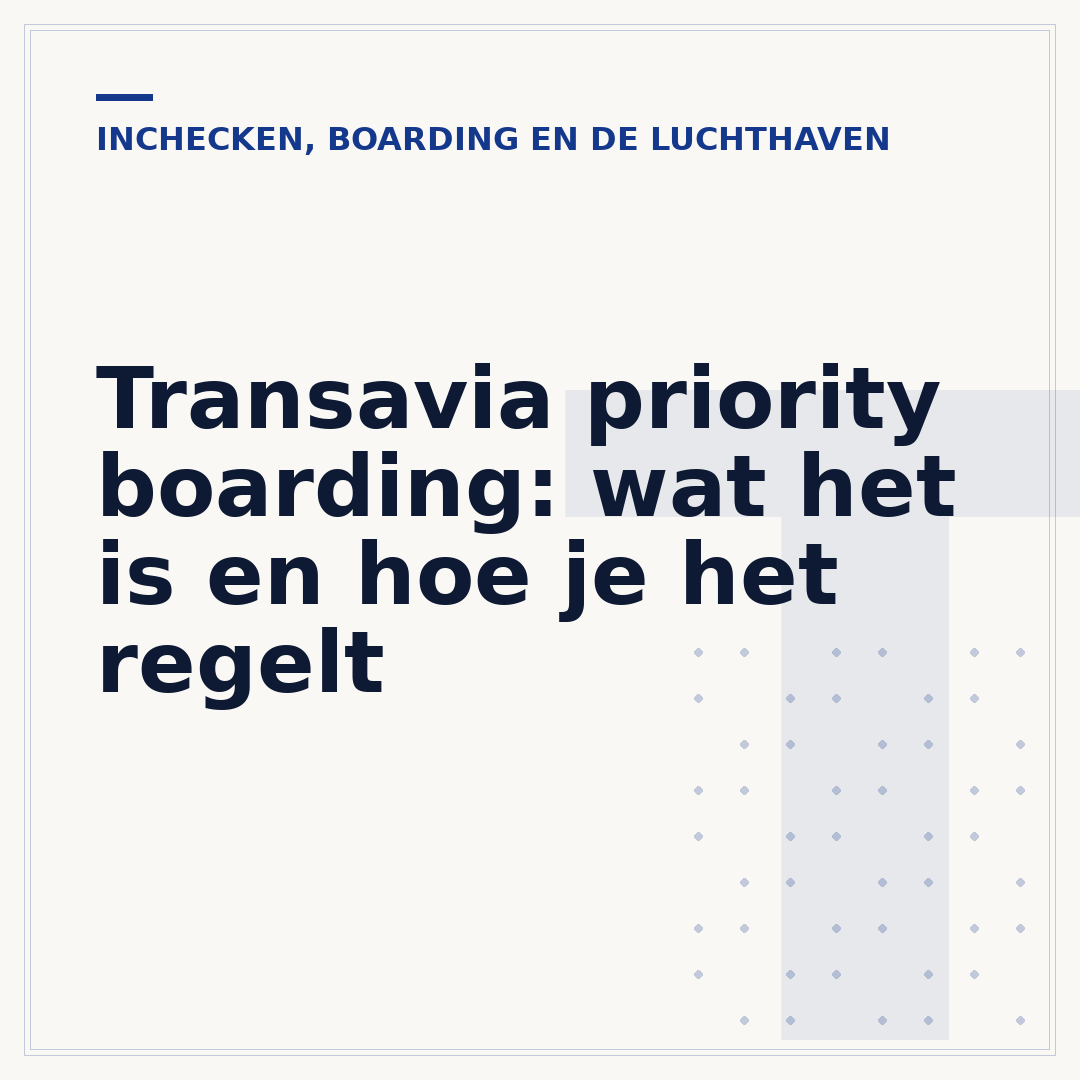 Transavia priority boarding: wat het is en hoe je het regelt