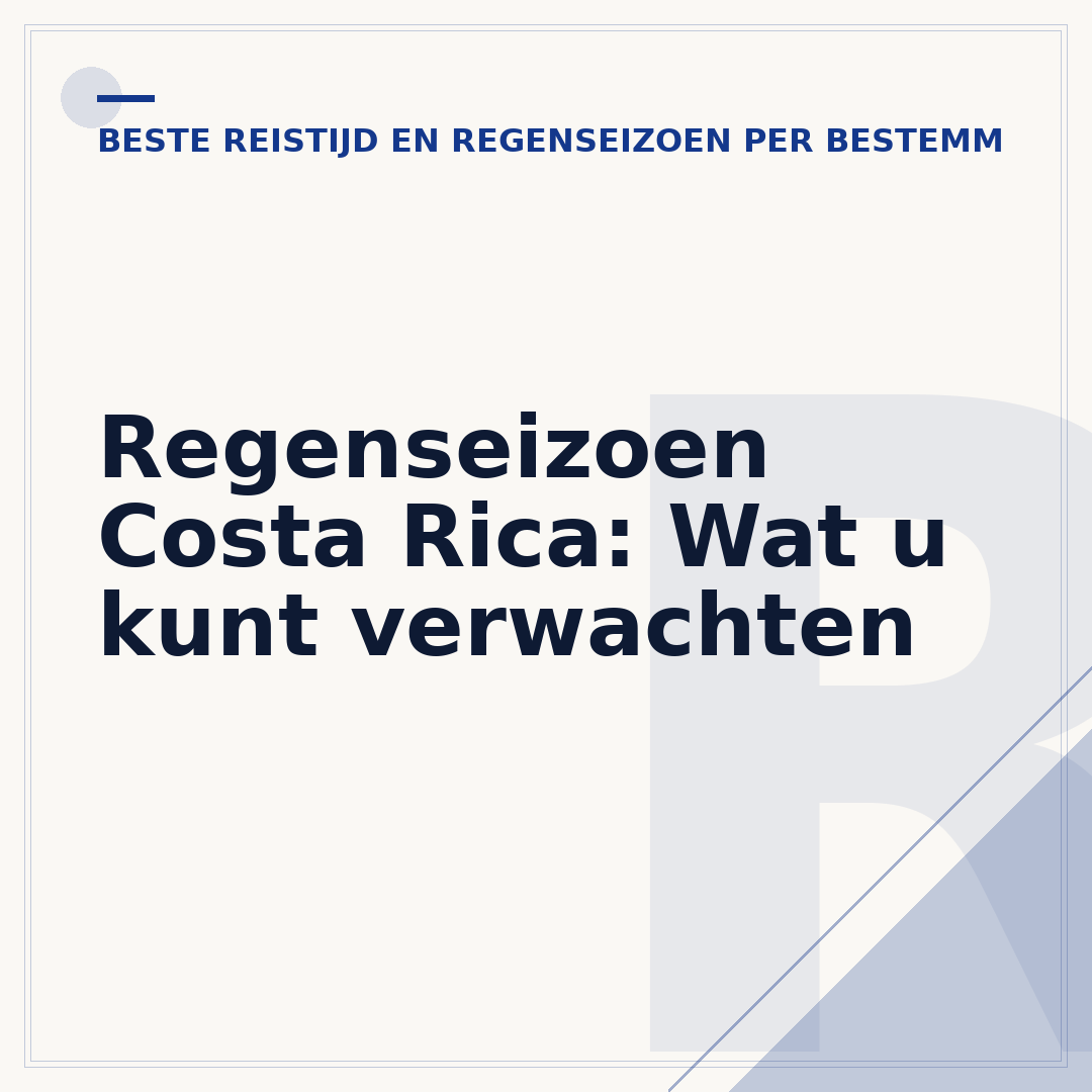 Regenseizoen Costa Rica: Wat u kunt verwachten