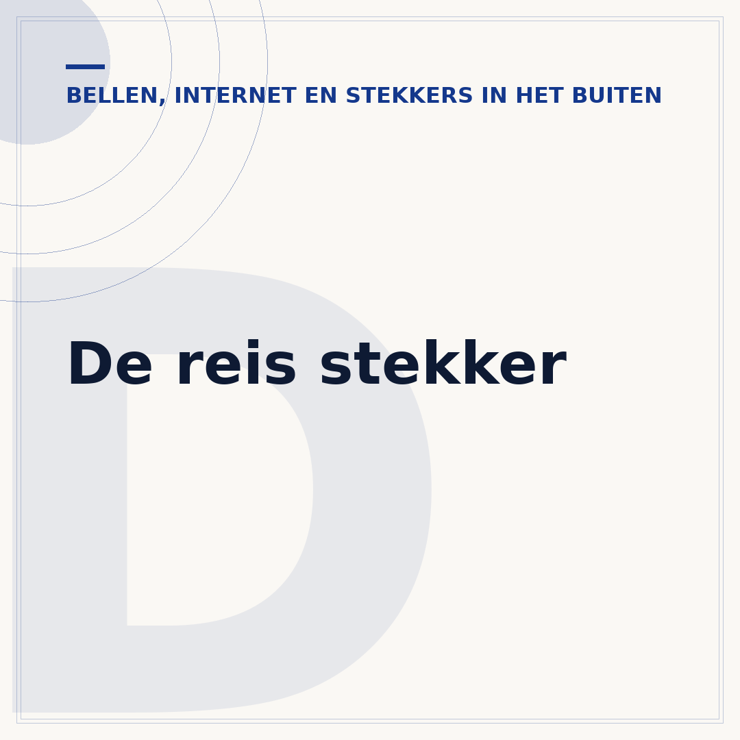 De reis stekker
