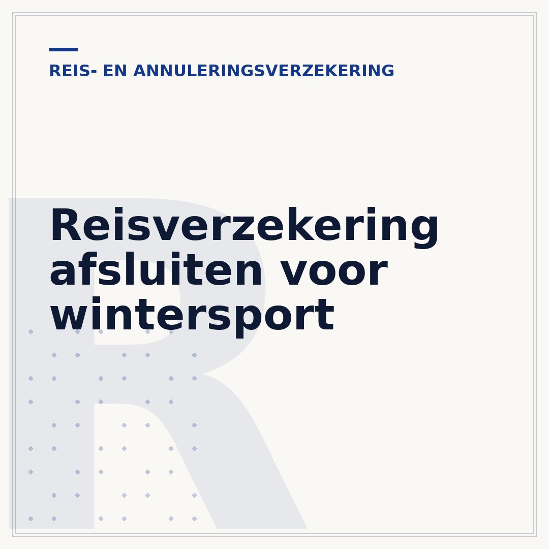 Reisverzekering afsluiten voor wintersport