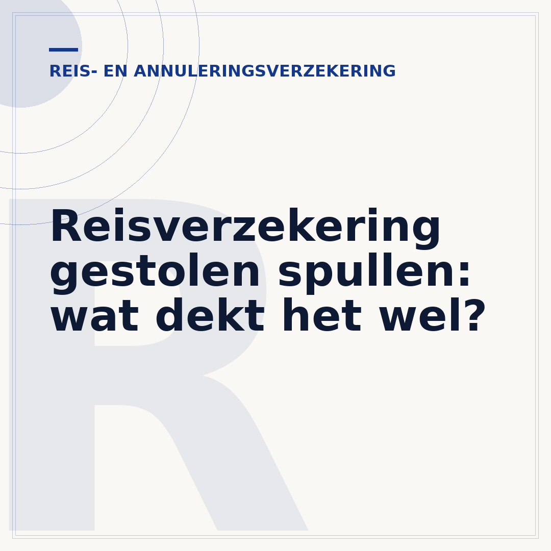 Reisverzekering gestolen spullen: wat dekt het wel?