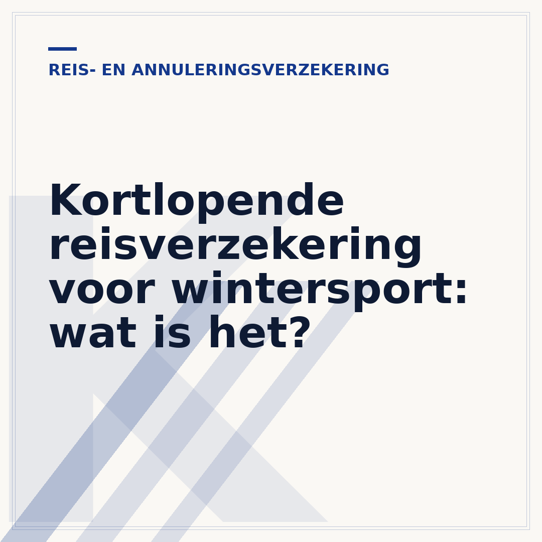 Kortlopende reisverzekering voor wintersport: wat is het?
