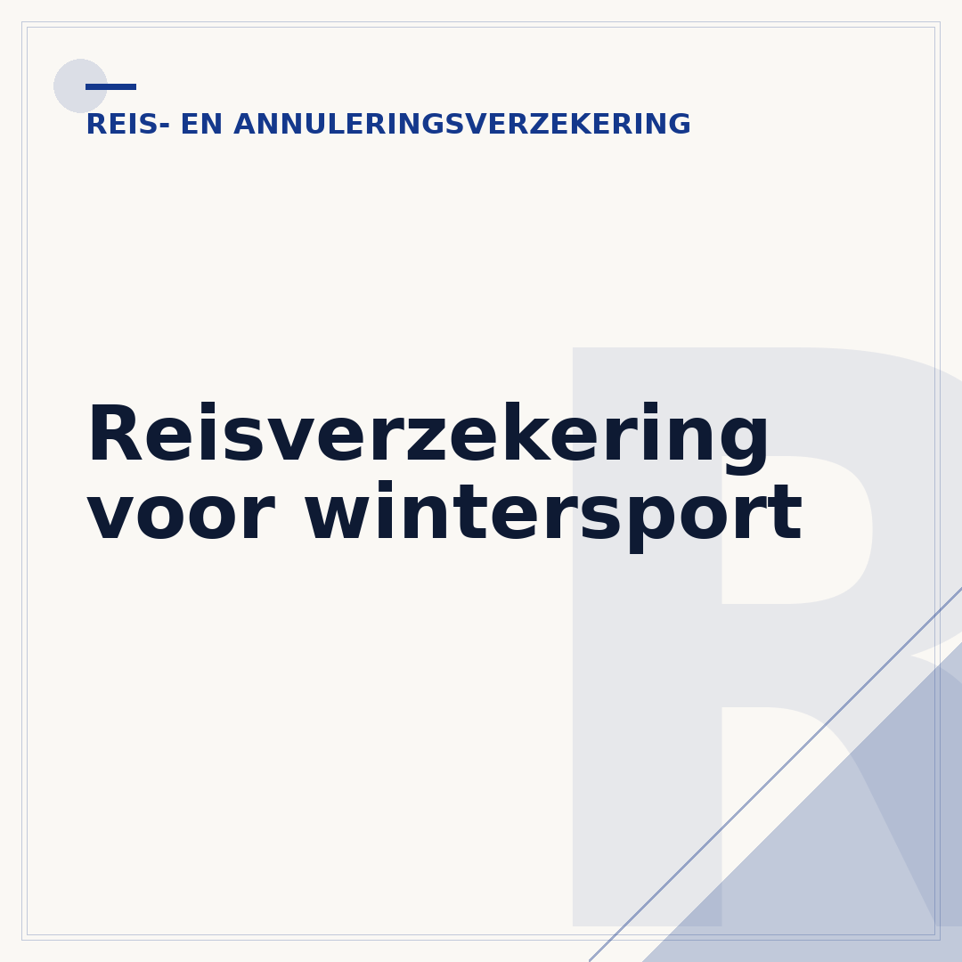 Reisverzekering voor wintersport
