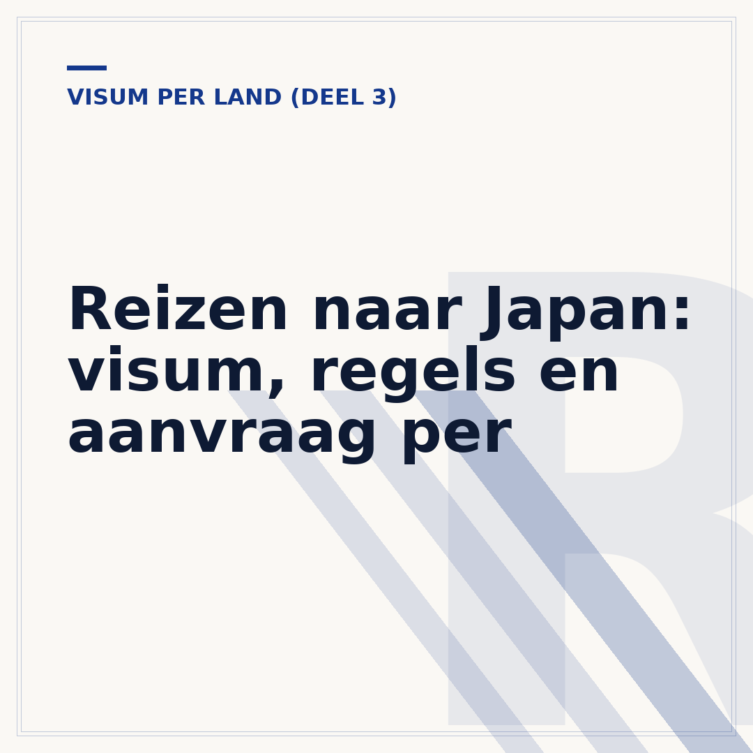 Reizen naar Japan: visum, regels en aanvraag per