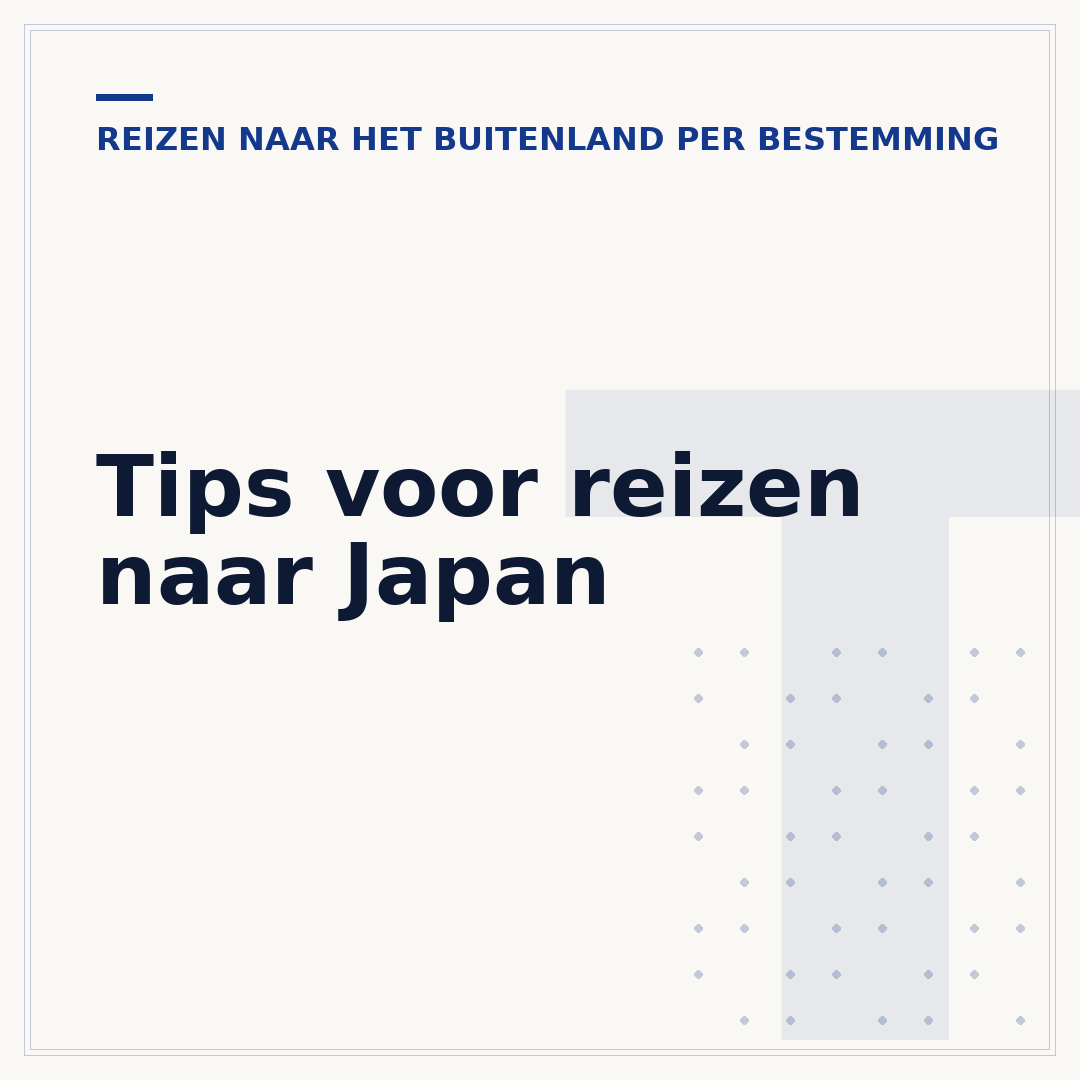 Tips voor reizen naar Japan