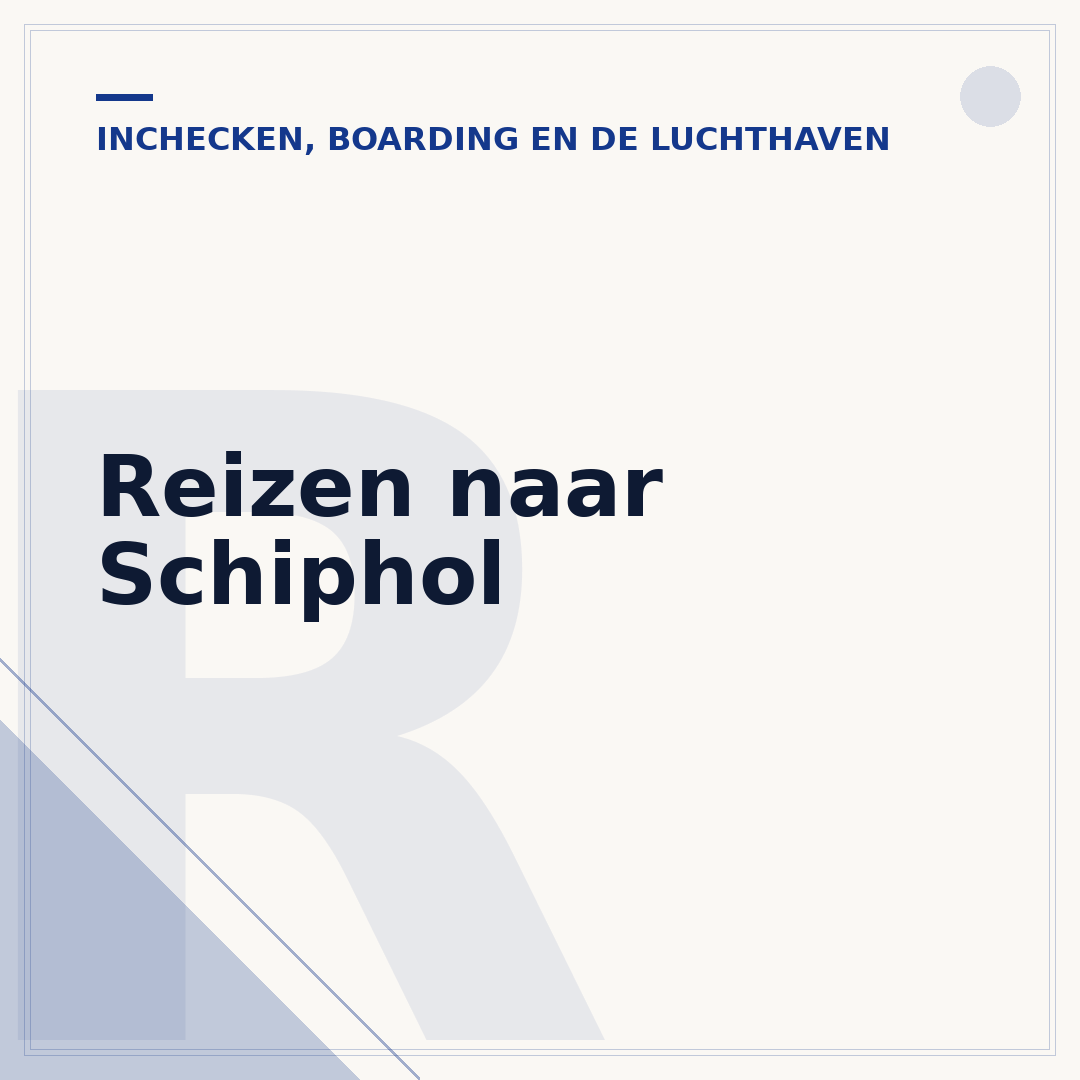 Reizen naar Schiphol