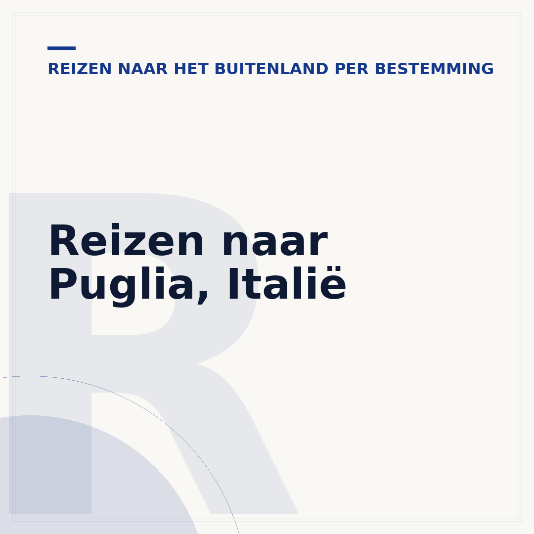 Reizen naar Puglia, Italië