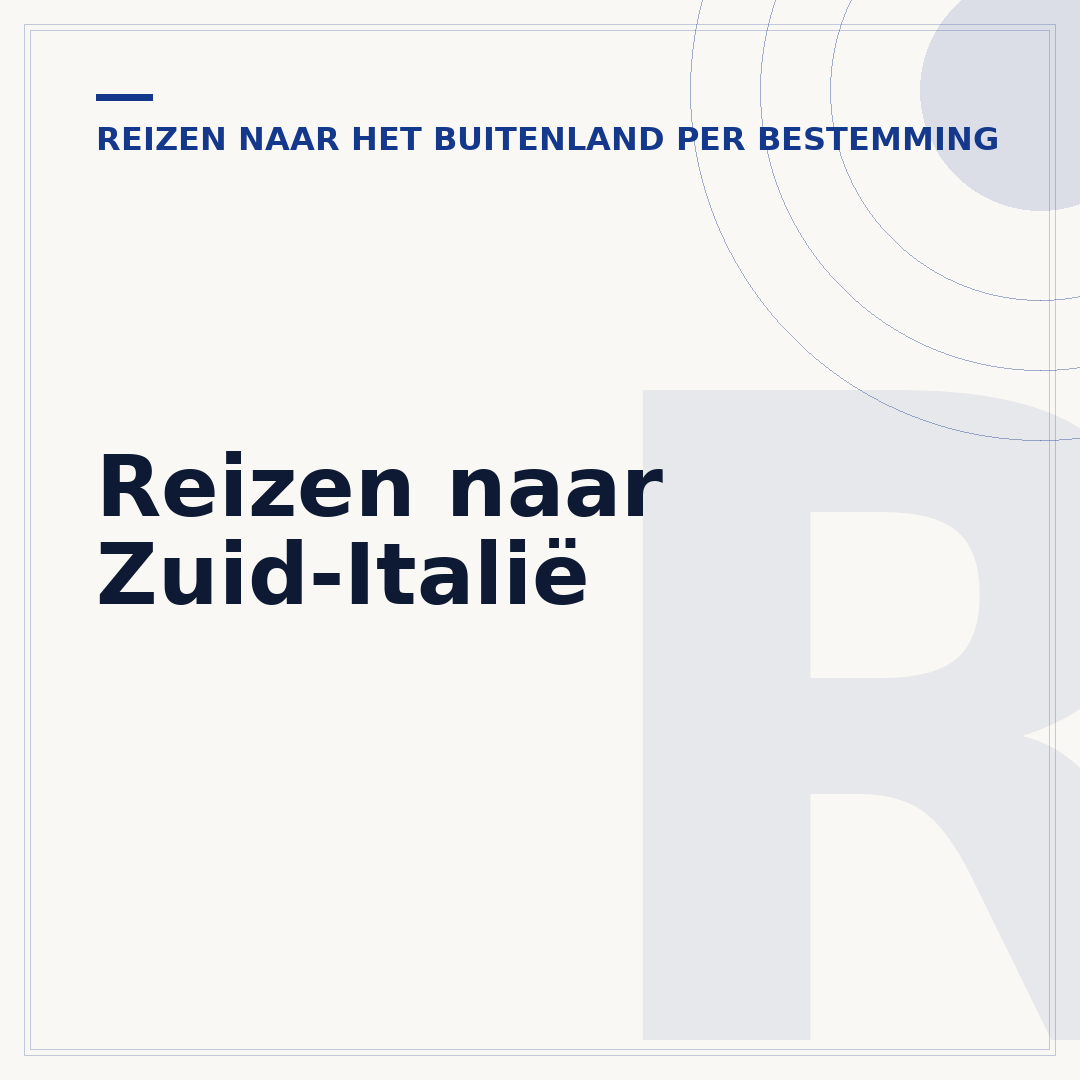 Reizen naar Zuid-Italië