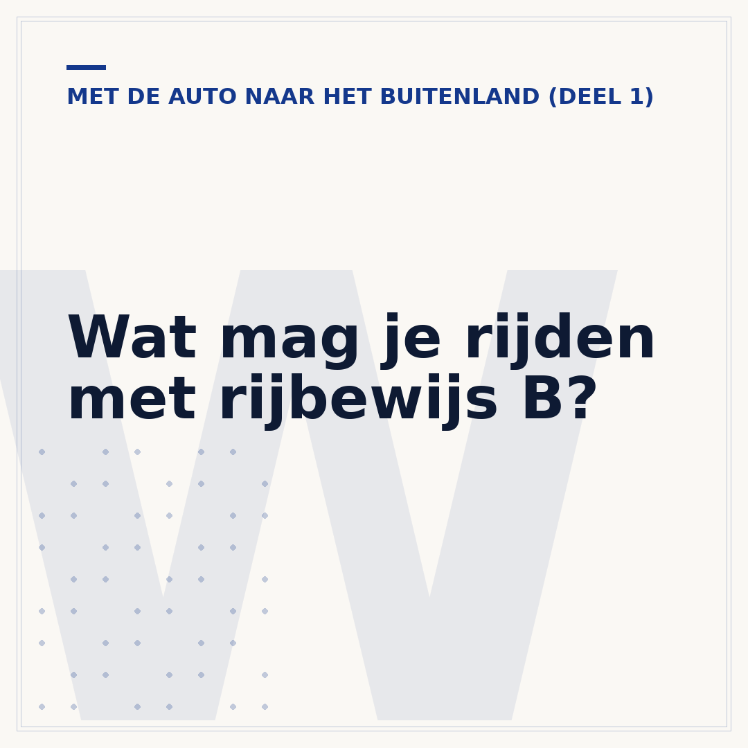 Wat mag je rijden met rijbewijs B?