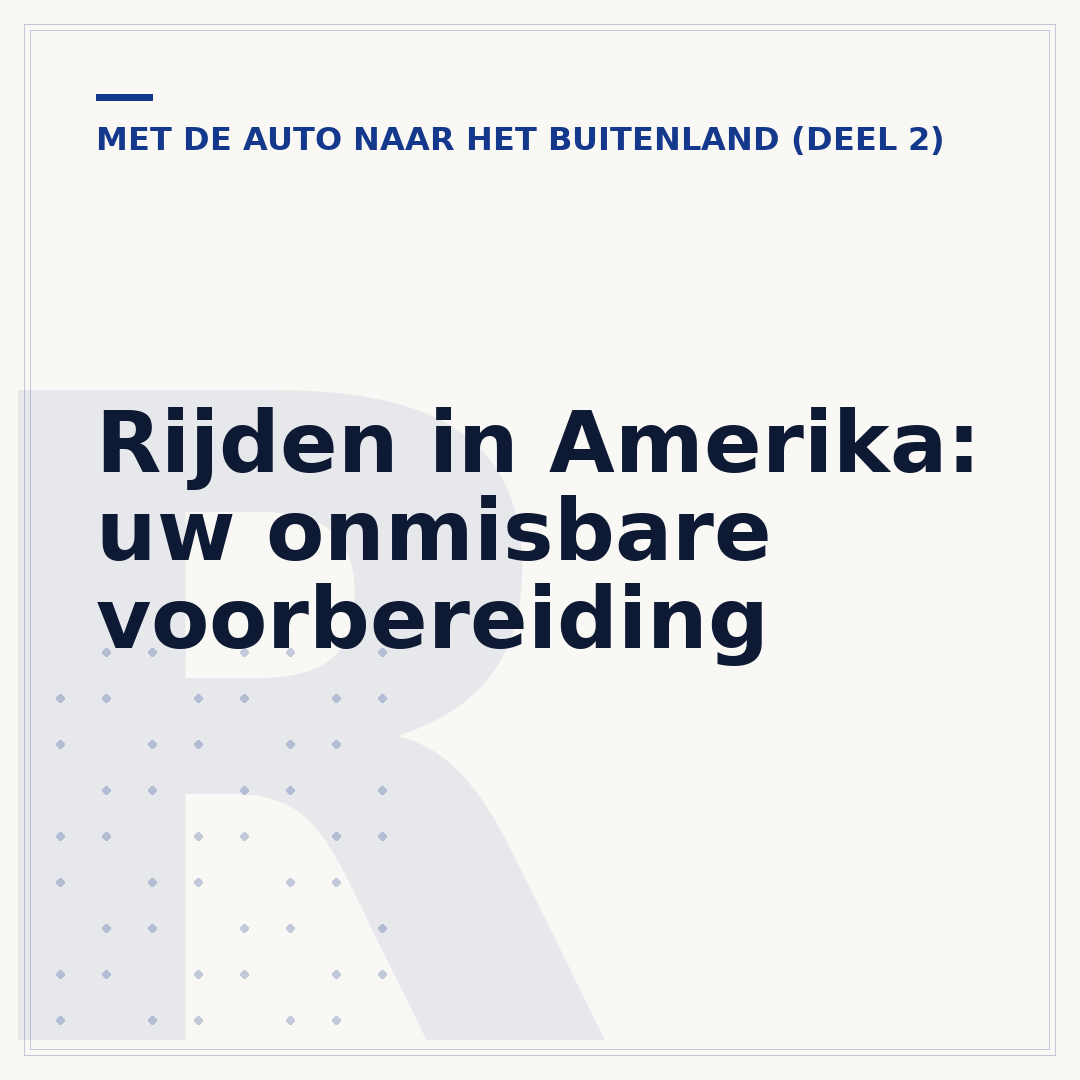 Rijden in Amerika: uw onmisbare voorbereiding