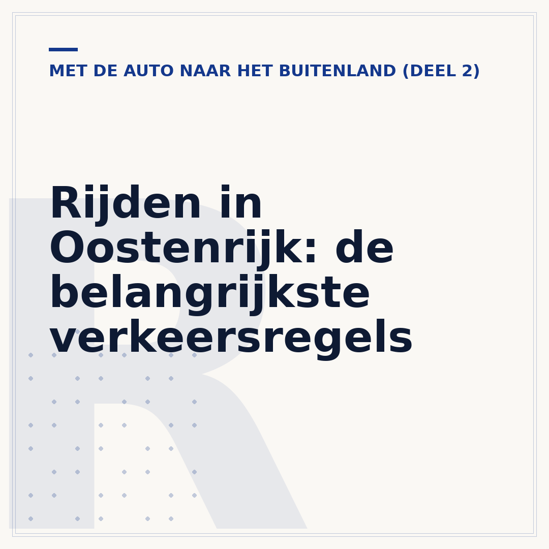 Rijden in Oostenrijk: de belangrijkste verkeersregels