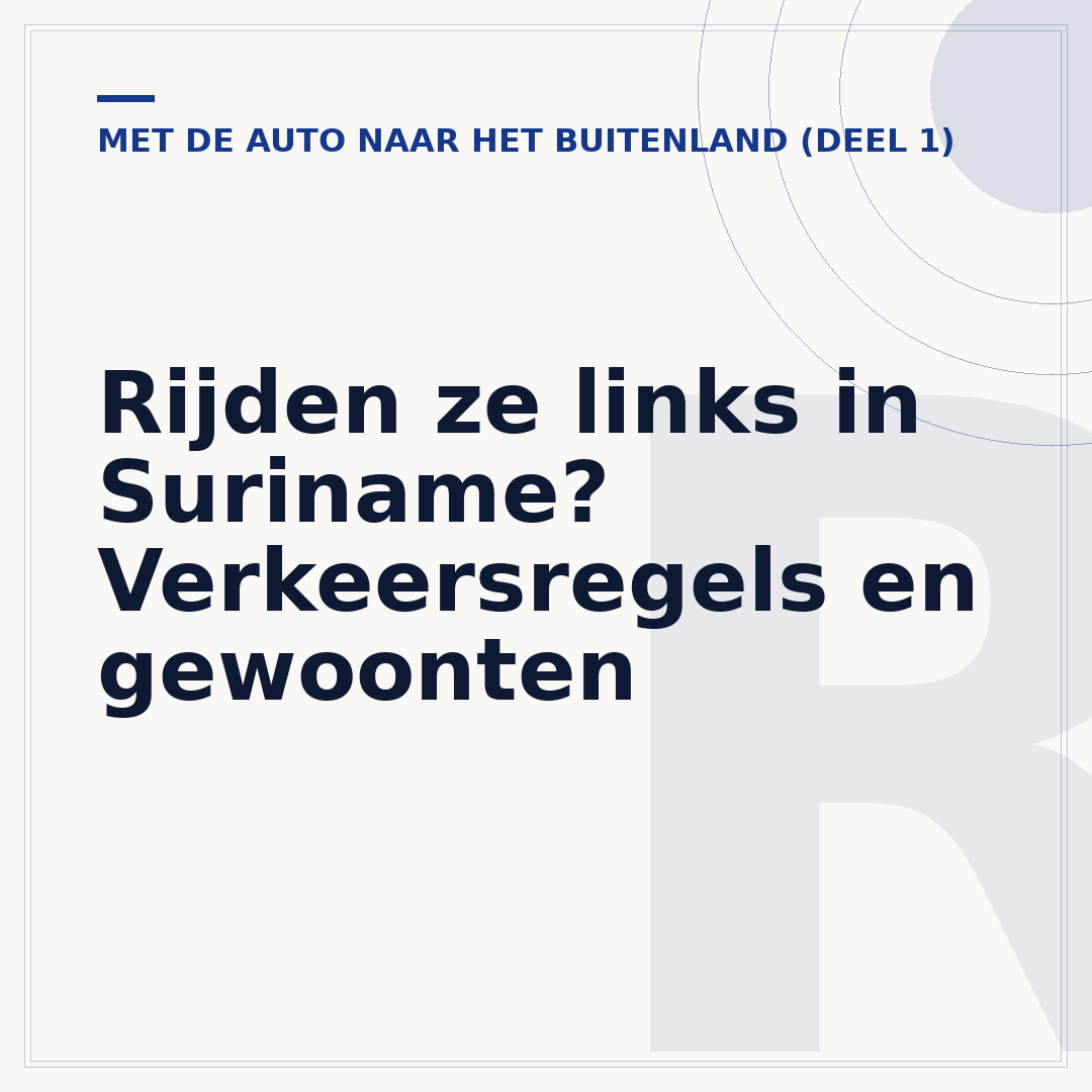 Rijden ze links in Suriname? Verkeersregels en gewoonten