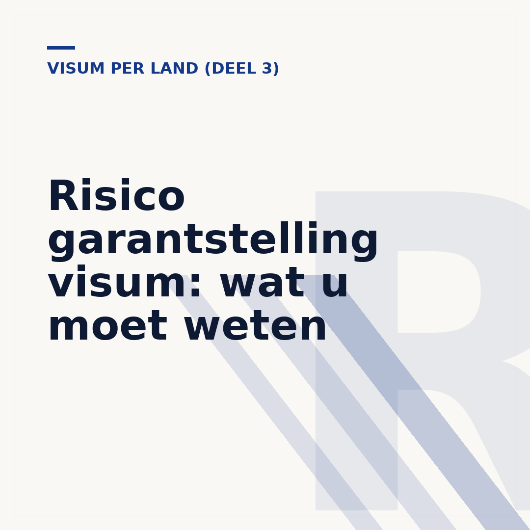 Risico garantstelling visum: wat u moet weten