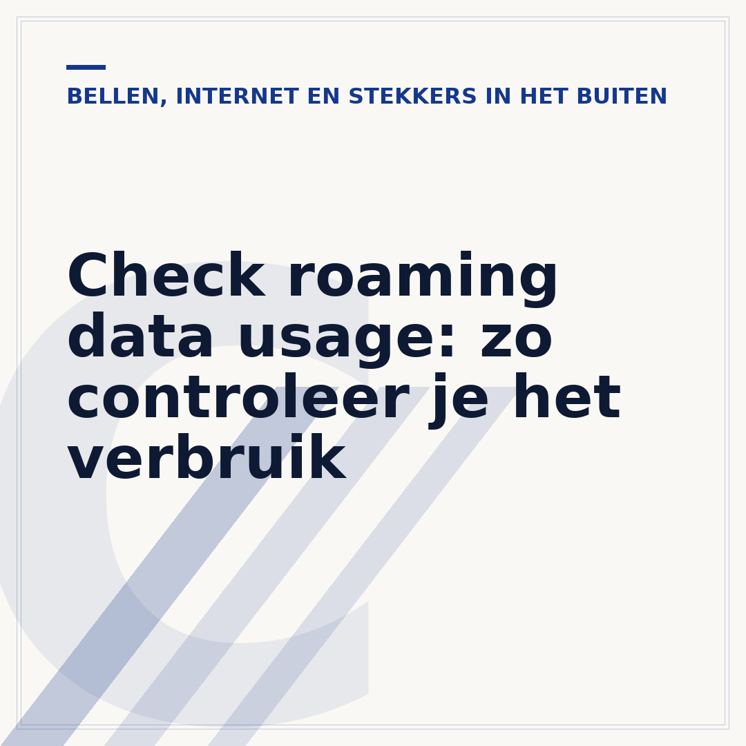 Check roaming data usage: zo controleer je het verbruik