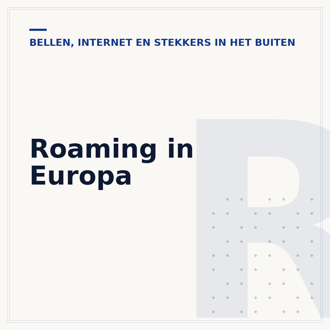 Roaming in Europa
