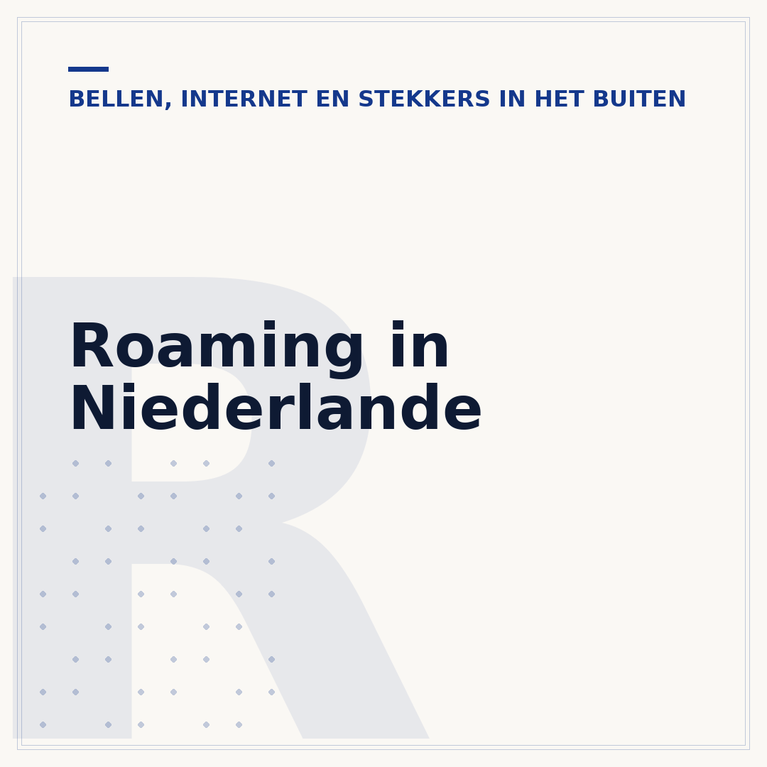 Roaming in Niederlande
