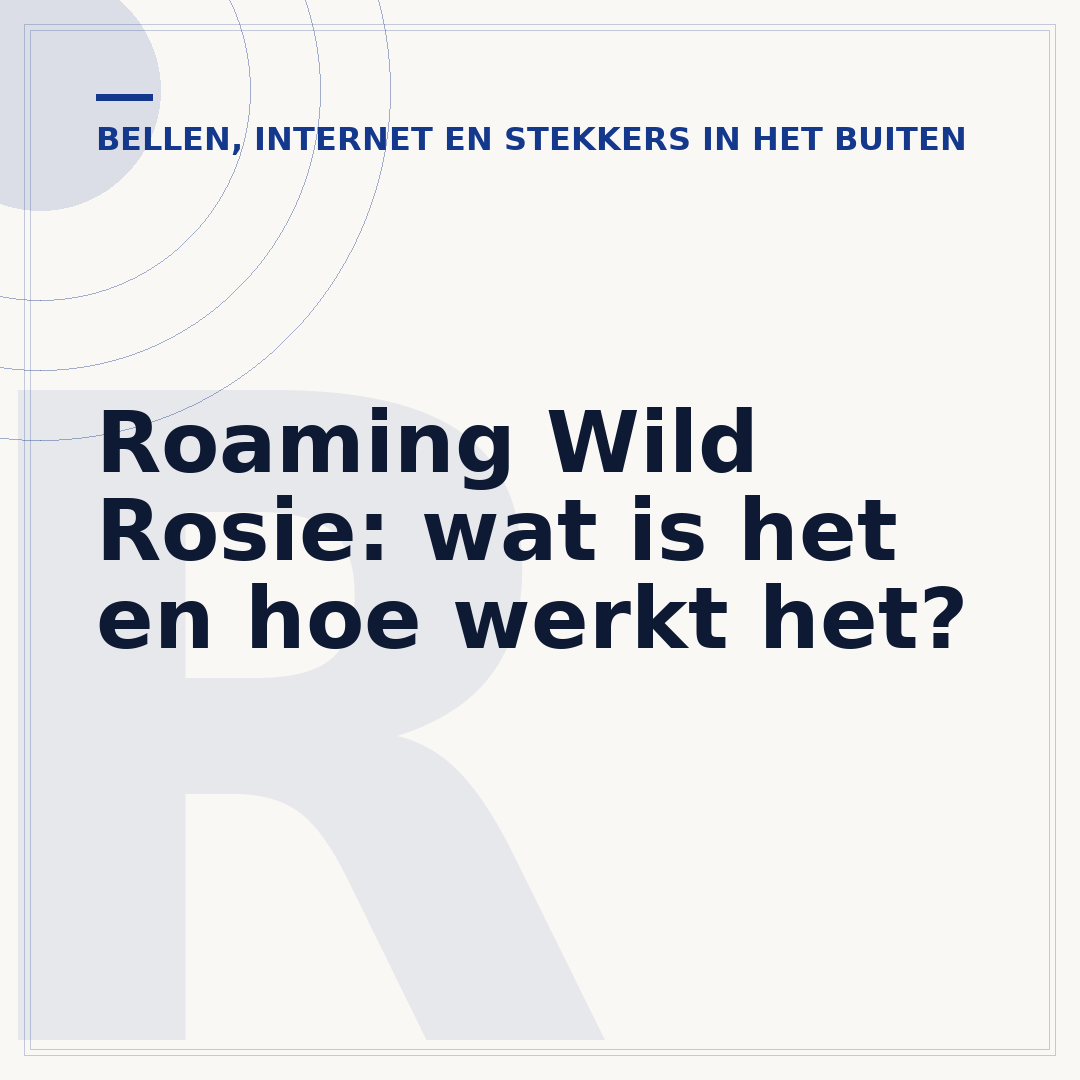 Roaming Wild Rosie: wat is het en hoe werkt het?
