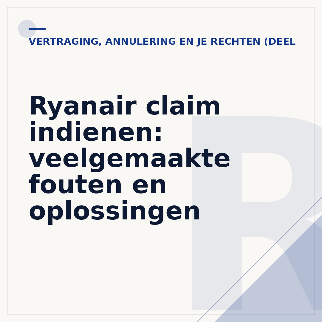 Ryanair claim indienen: veelgemaakte fouten en oplossingen