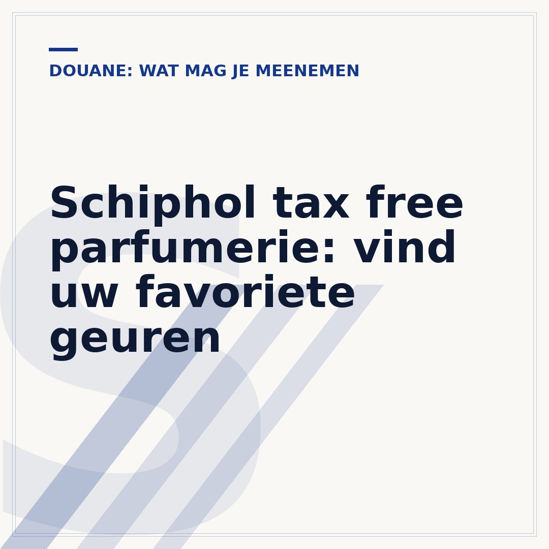 Schiphol tax free parfumerie: vind uw favoriete geuren