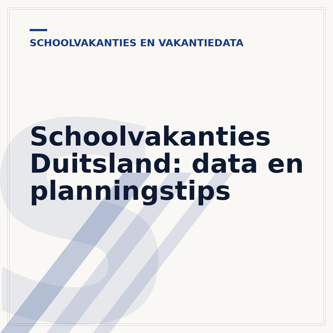 Schoolvakanties Duitsland: data en planningstips