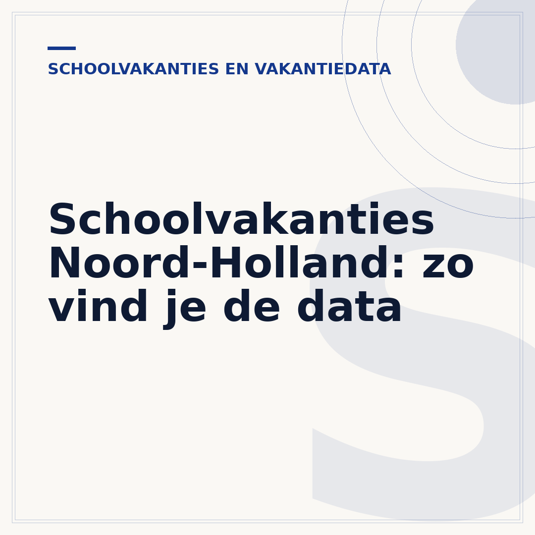 Schoolvakanties Noord-Holland: zo vind je de data