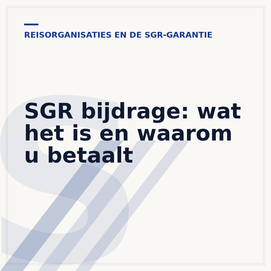 SGR bijdrage: wat het is en waarom u betaalt