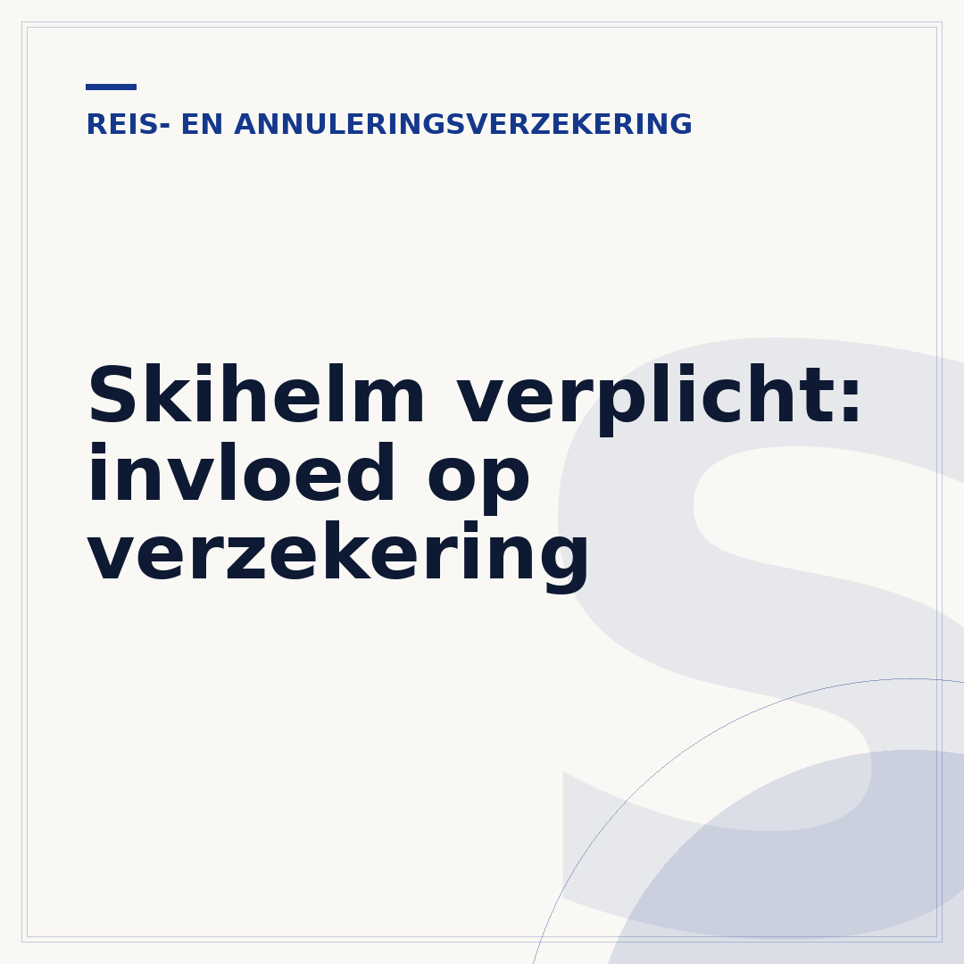 Skihelm verplicht: invloed op verzekering