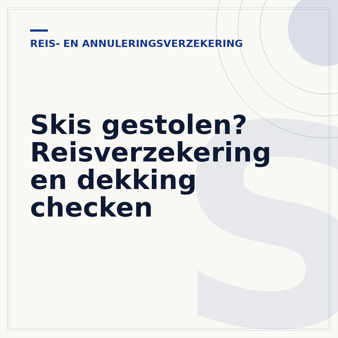 Skis gestolen? Reisverzekering en dekking checken