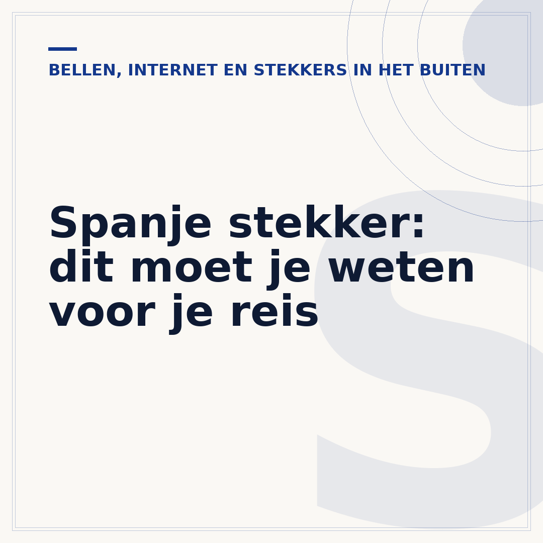 Spanje stekker: dit moet je weten voor je reis