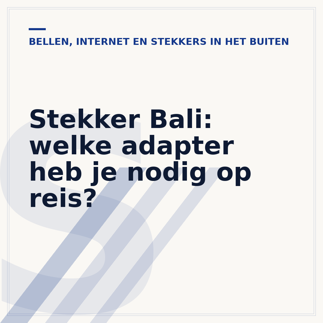 Stekker Bali: welke adapter heb je nodig op reis?