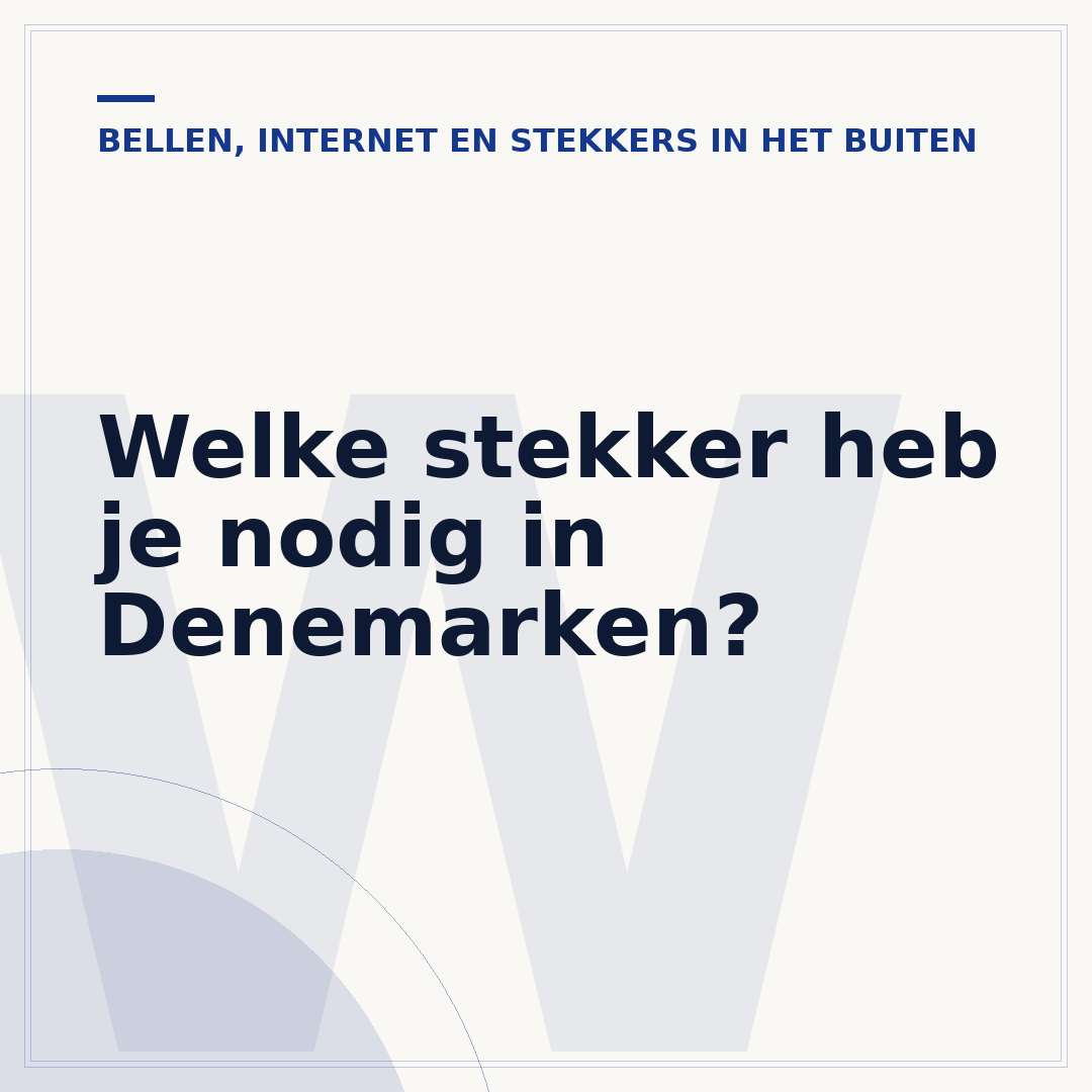 Welke stekker heb je nodig in Denemarken?