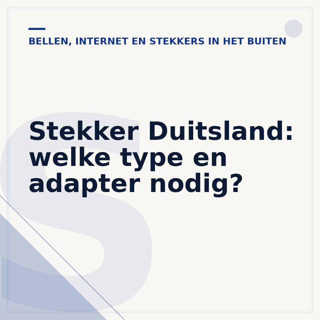 Stekker Duitsland: welke type en adapter nodig?