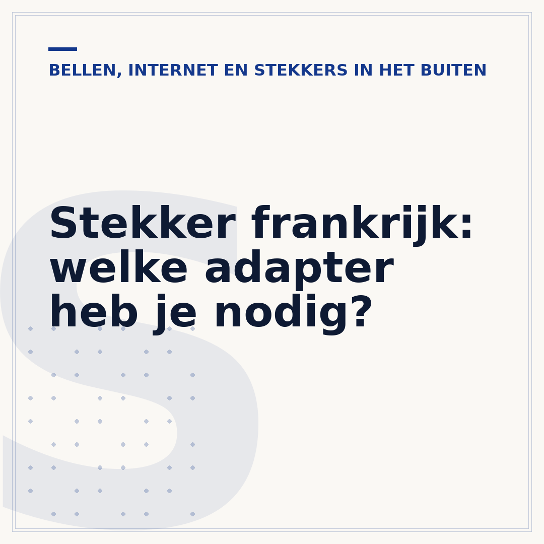 Stekker frankrijk: welke adapter heb je nodig?