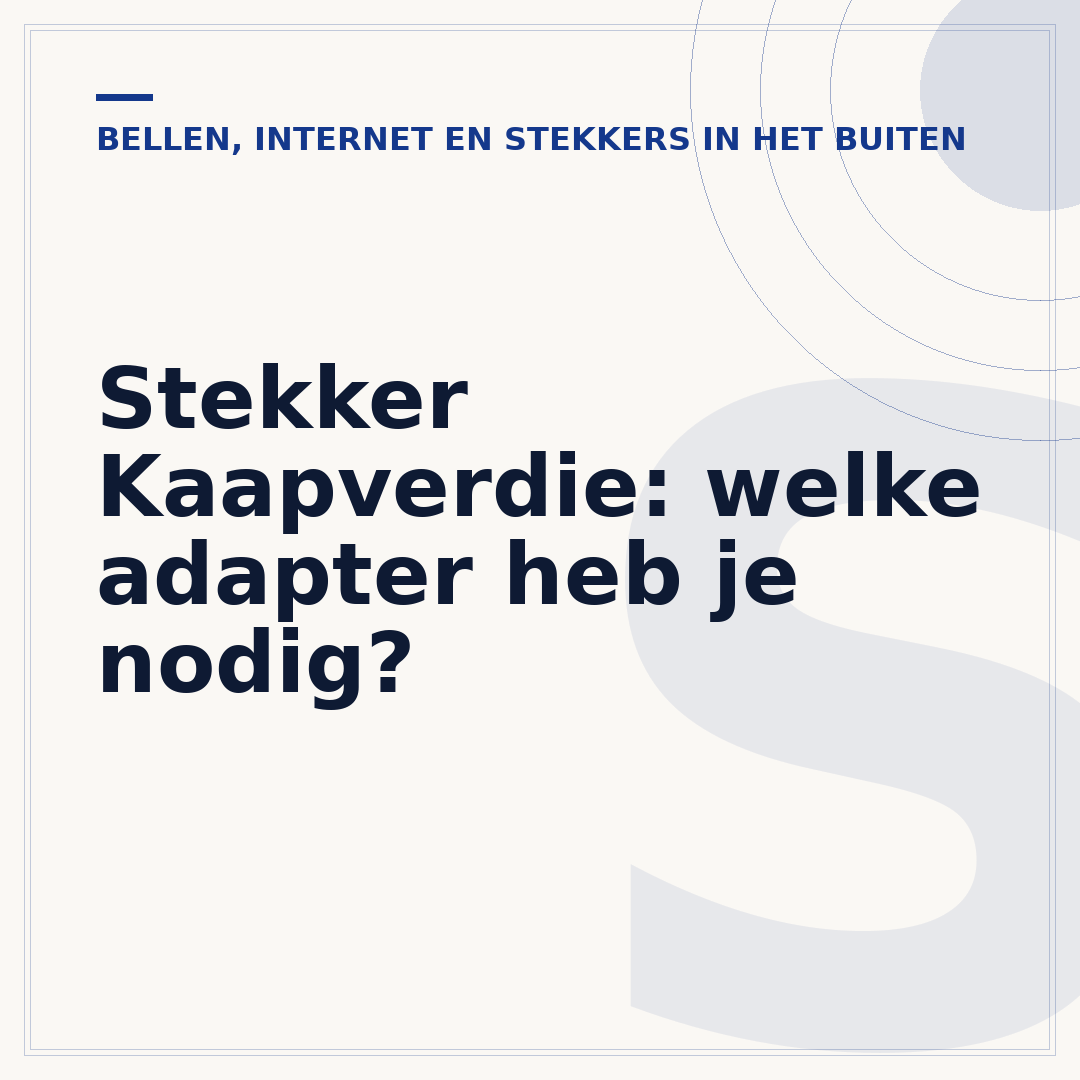 Stekker Kaapverdie: welke adapter heb je nodig?