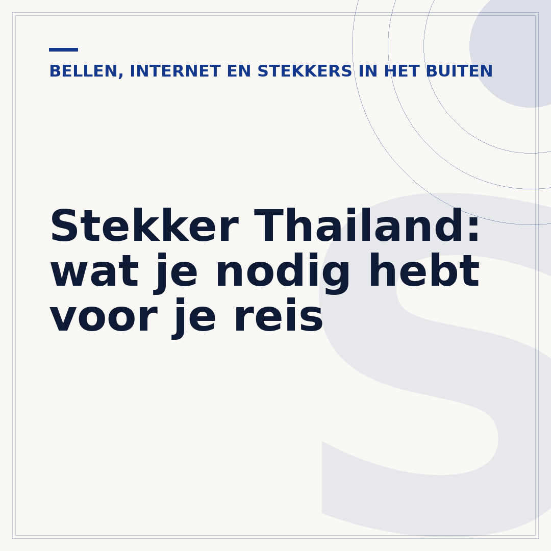 Stekker Thailand: wat je nodig hebt voor je reis