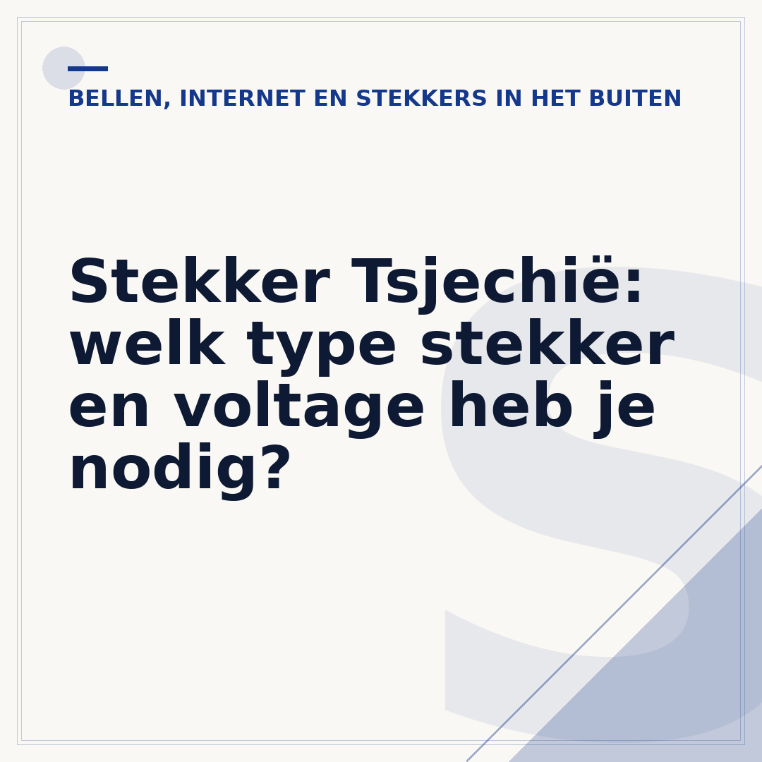 Stekker Tsjechië: welk type stekker en voltage heb je nodig?