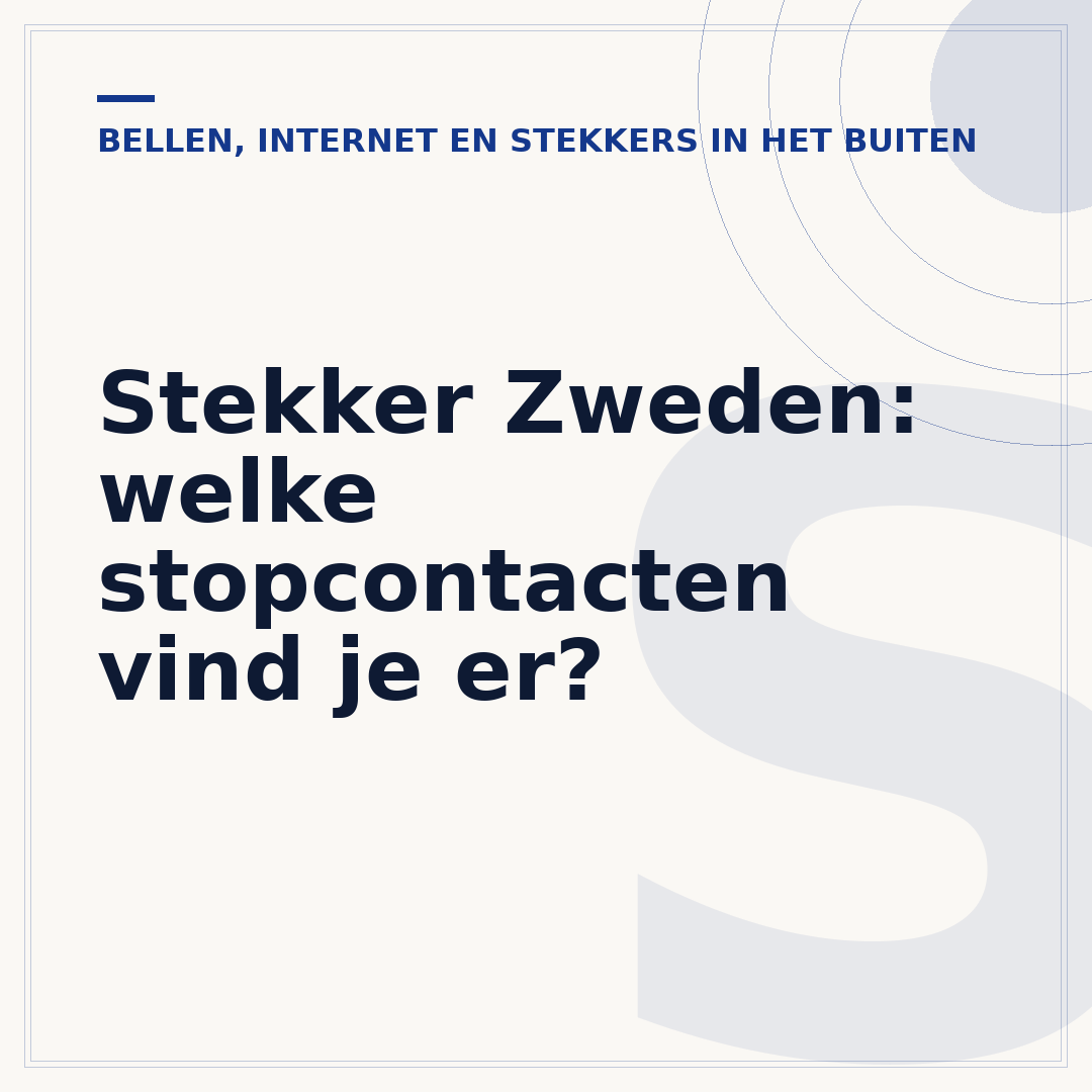 Stekker Zweden: welke stopcontacten vind je er?