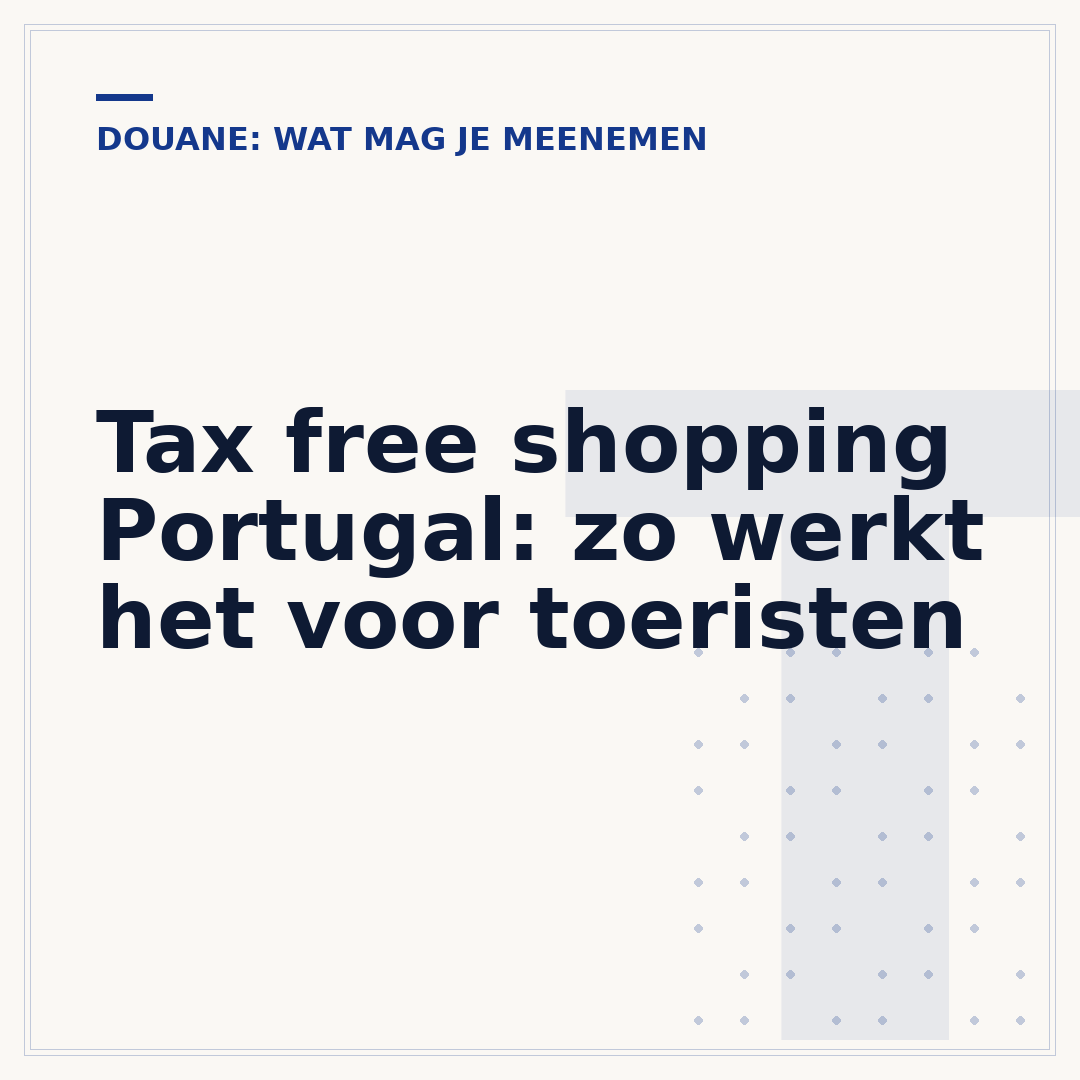 Tax free shopping Portugal: zo werkt het voor toeristen