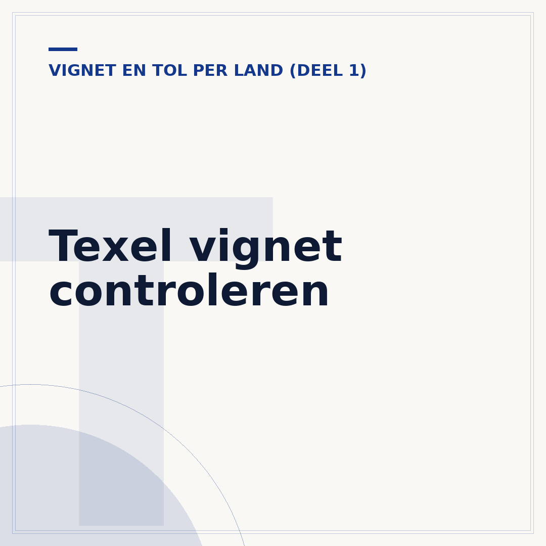 Texel vignet controleren