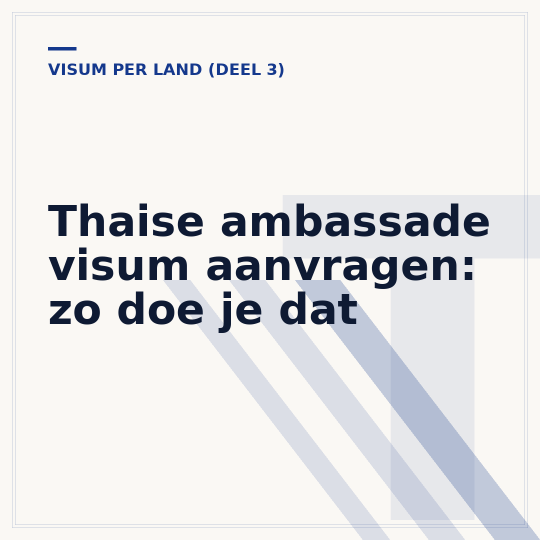 Thaise ambassade visum aanvragen: zo doe je dat