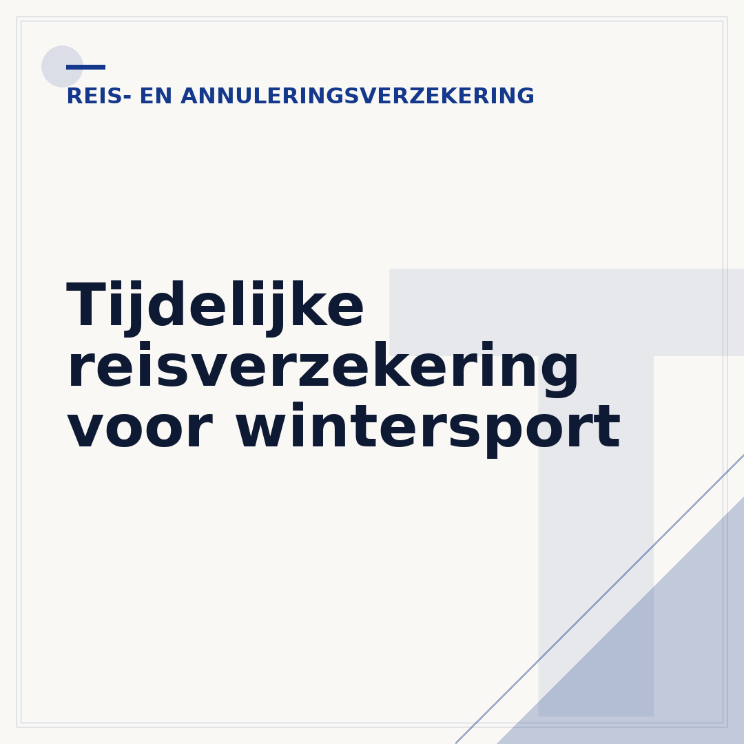 Tijdelijke reisverzekering voor wintersport