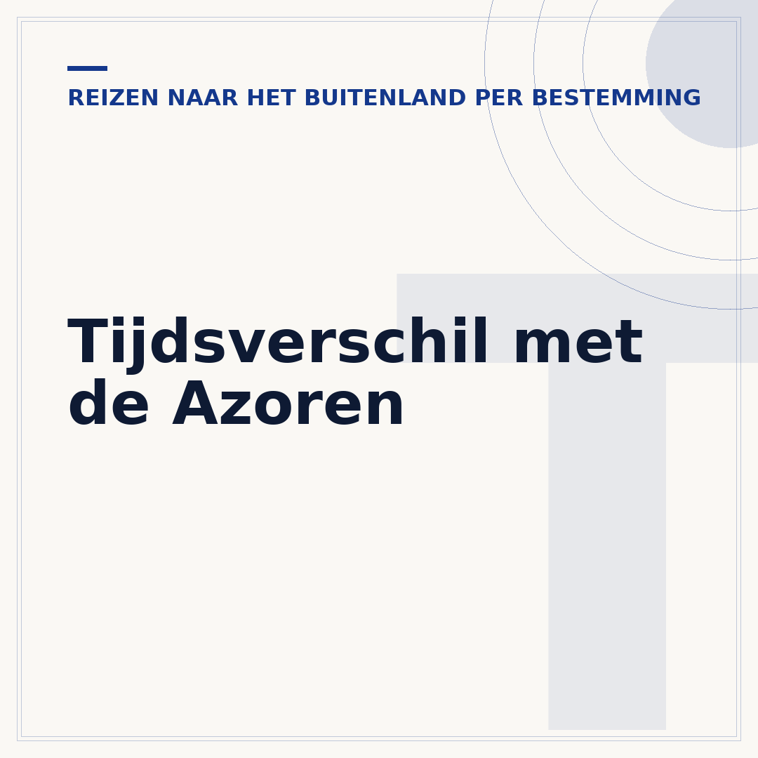 Tijdsverschil met de Azoren