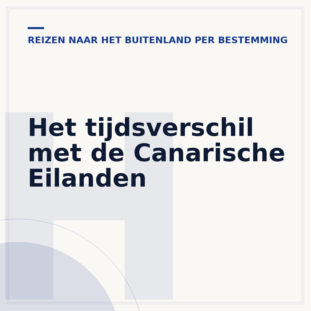 Het tijdsverschil met de Canarische Eilanden