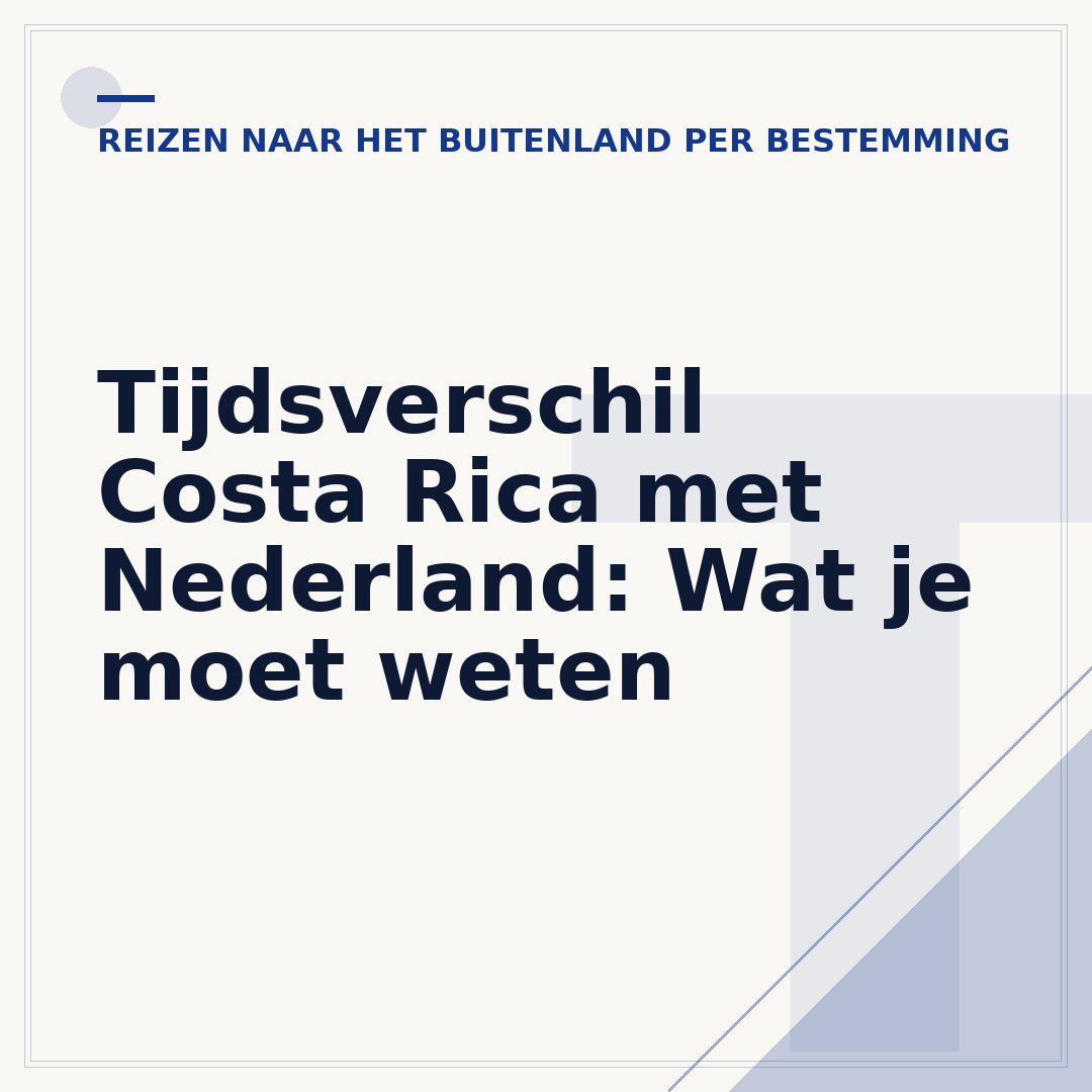 Tijdsverschil Costa Rica met Nederland: Wat je moet weten