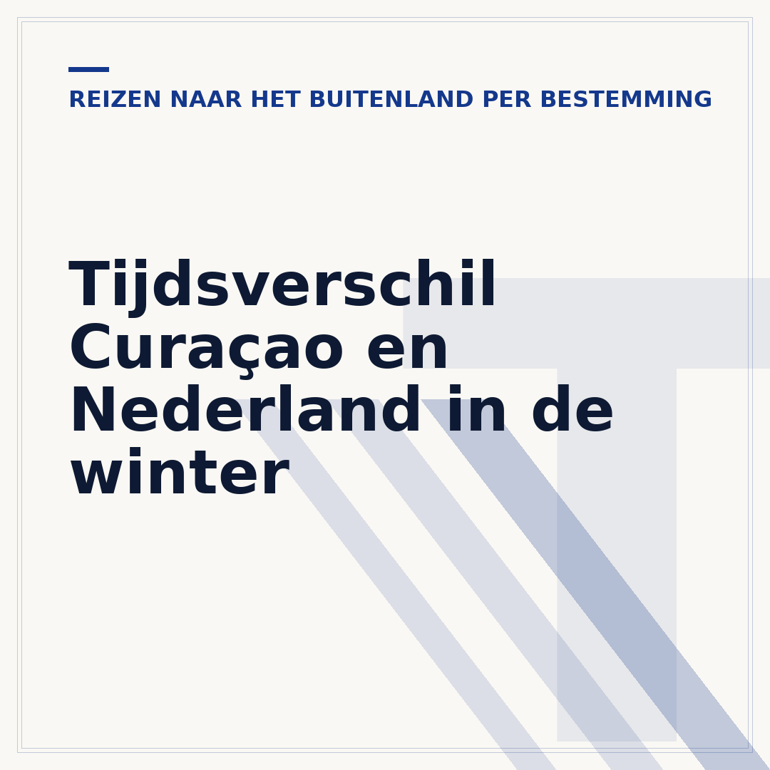 Tijdsverschil Curaçao en Nederland in de winter