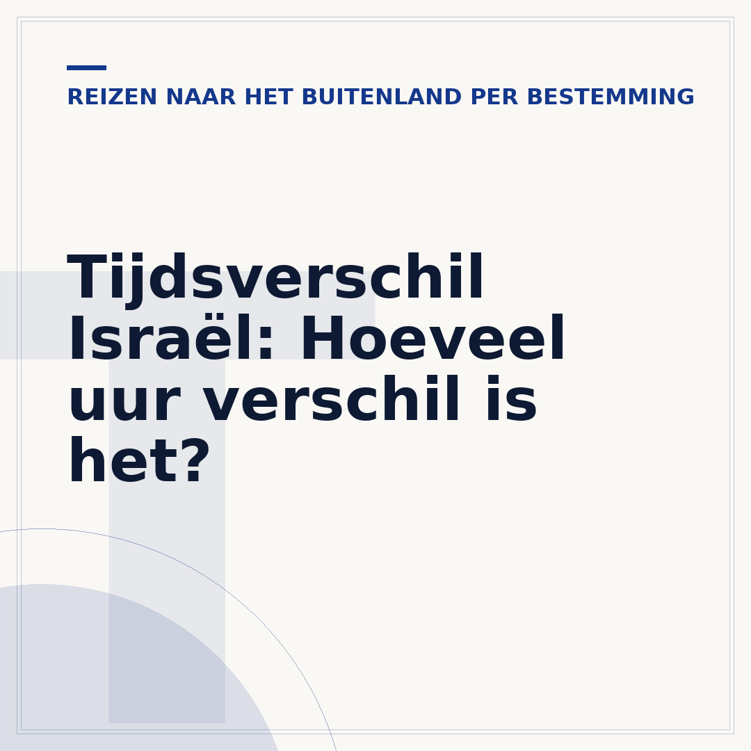 Tijdsverschil Israël: Hoeveel uur verschil is het?